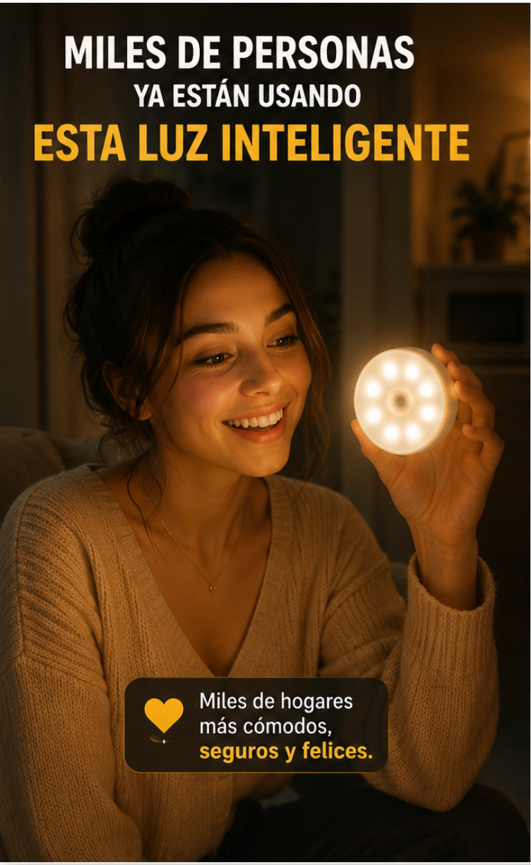 LUZ LED SENSOR DE MOVIMIENTO PACK POR 3 - ¡Dale luz a tu vida!